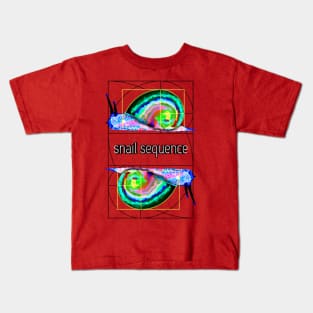 rainbow snails Kids T-Shirt